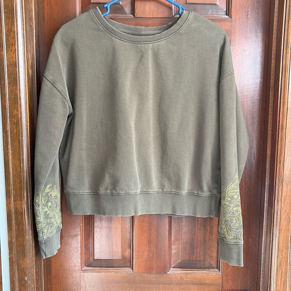 Pact organic cropped sweatshirt
